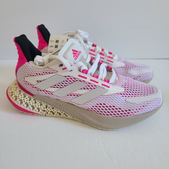 NEW Adidas Womens 4DFWD Pulse Running Shoes Q46225 Size 6.5 White Pink - Picture 3 of 8